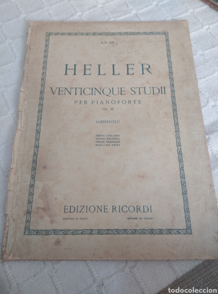 Libros antiguos: Heller - Venticinque Studii per pianoforte - Foto 1