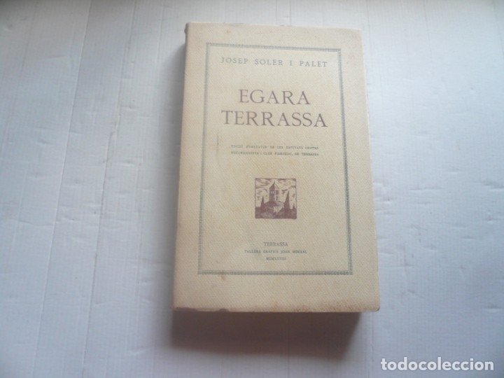 Libros antiguos: Egara-Terrassa - Foto 1