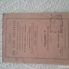 Libros antiguos: SOLFEO DE LOS SOLFEOS VOLUMEN 1A.CONSULTE DESCUENTO EN LA COMPRA DE LOTES AGRUPABLES