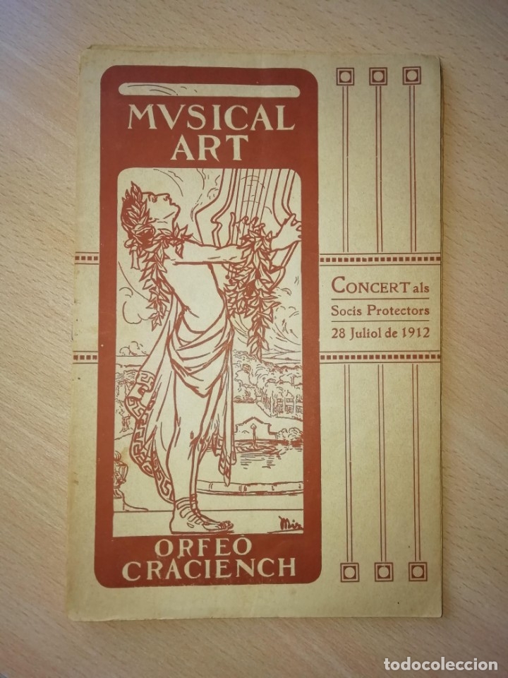Libros antiguos: Programa de concierto de 1912 - Foto 1