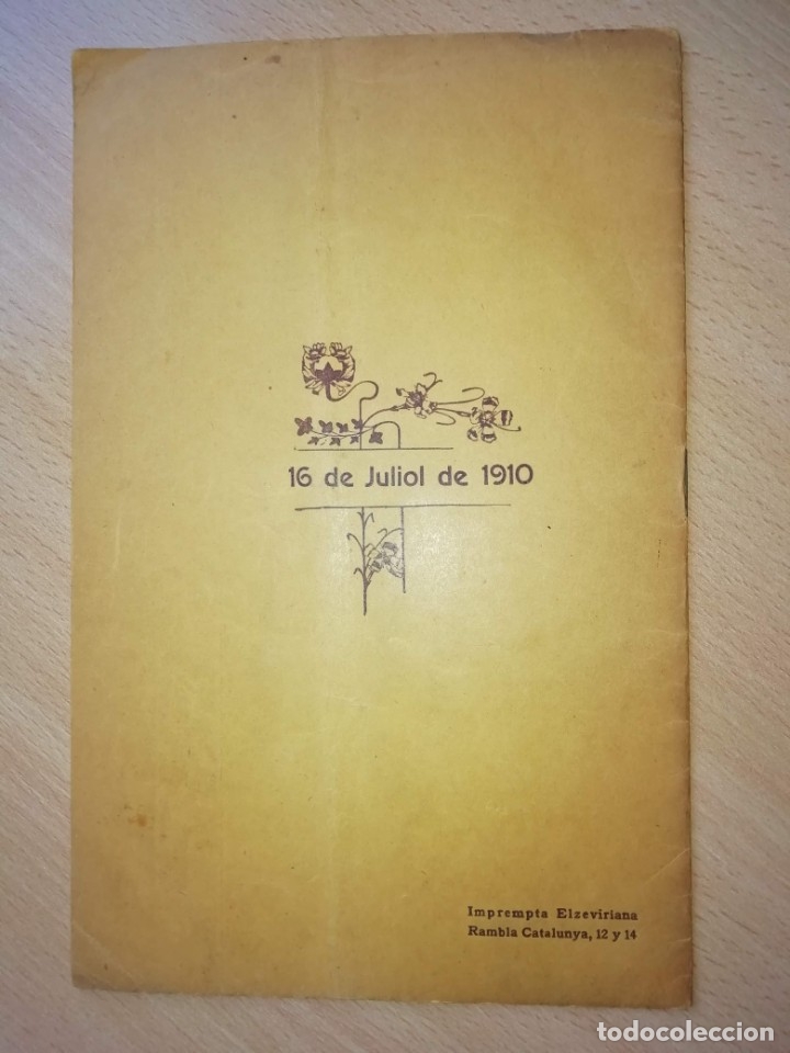 Libros antiguos: Programa de concierto de 1910 - Foto 4