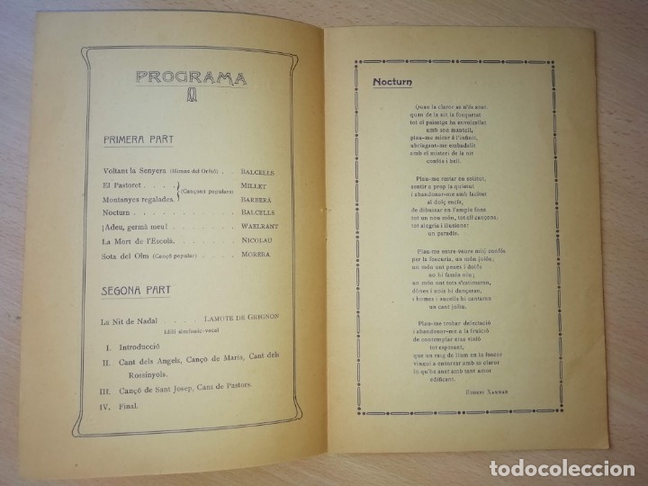Libros antiguos: Programa de concierto, 1911 - Foto 3