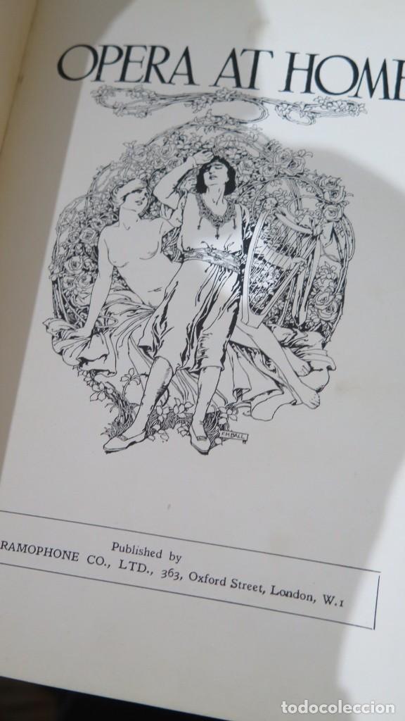 Libros antiguos: 1929.- OPERA AT HOME - Foto 2