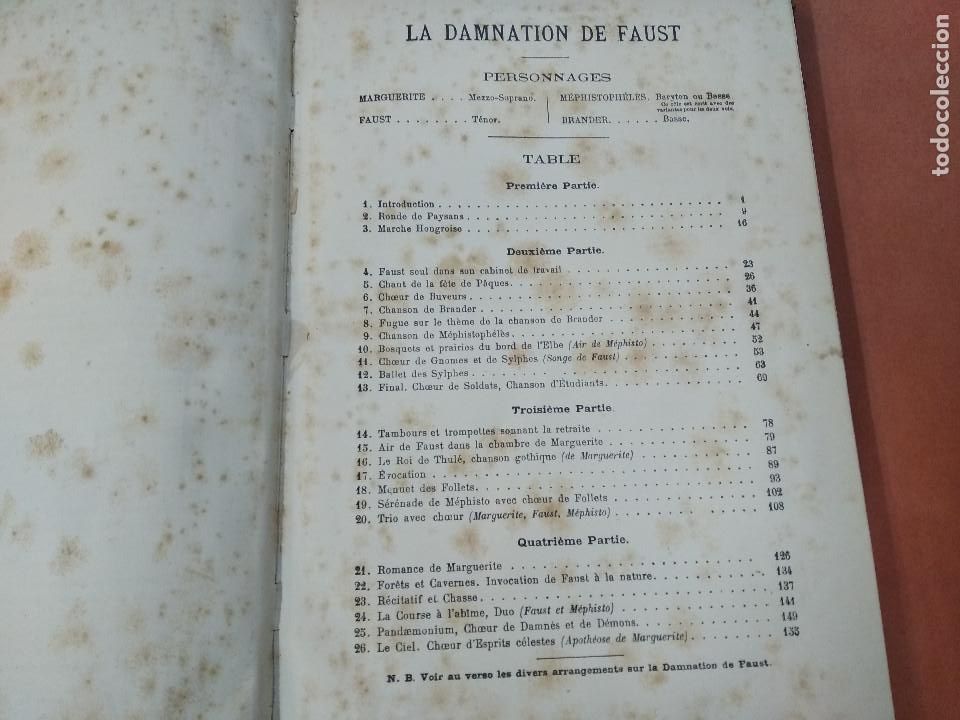 Libros antiguos: la damnation de faust - hector berlioz - AMUB - Foto 10