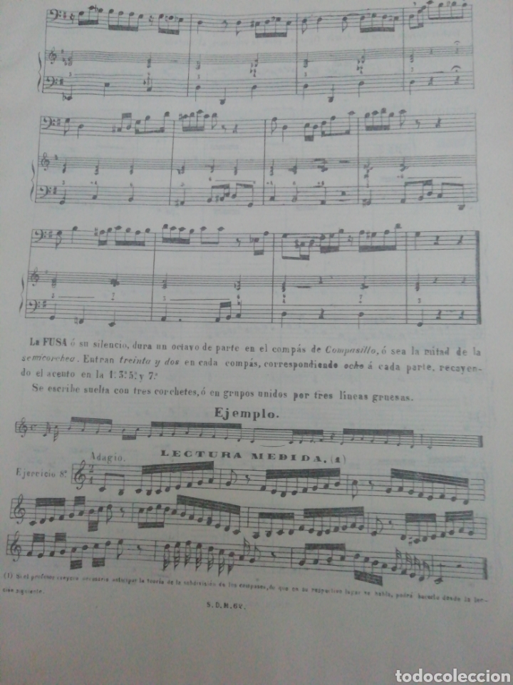 Libros antiguos: LIBRO DE EJERCICIOS DE MUSICA - SEGUNDA PARTE- - Foto 3