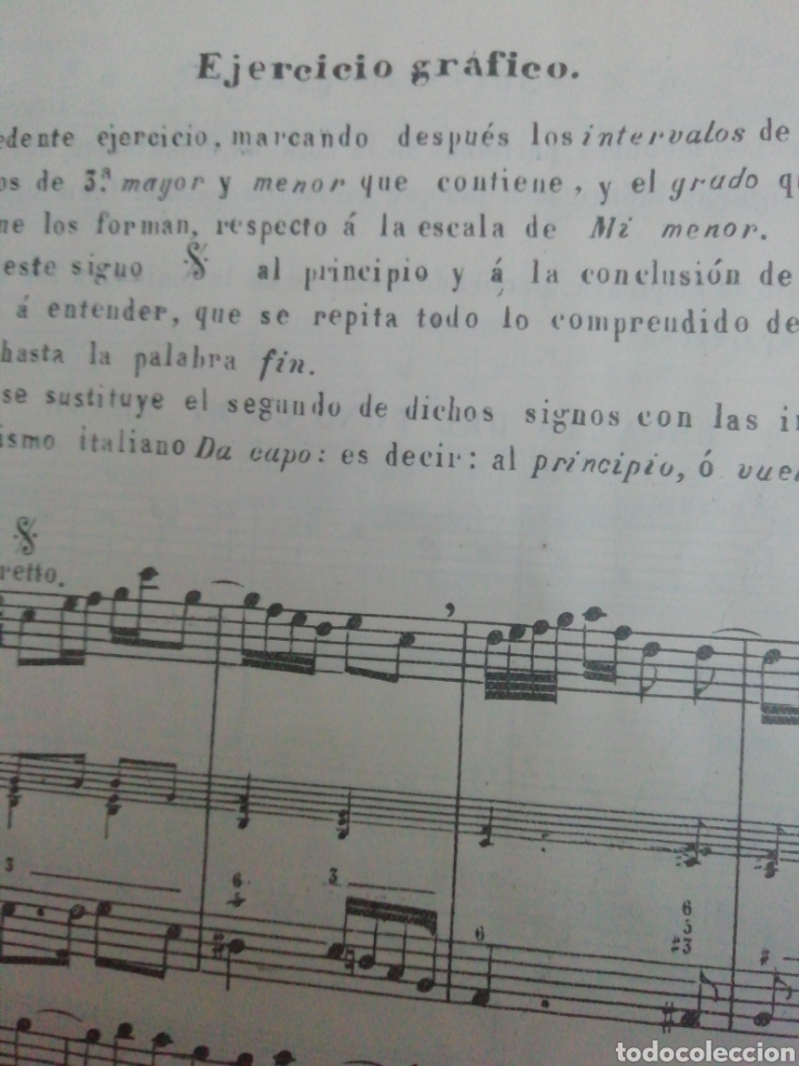 Libros antiguos: LIBRO DE EJERCICIOS DE MUSICA - SEGUNDA PARTE- - Foto 4