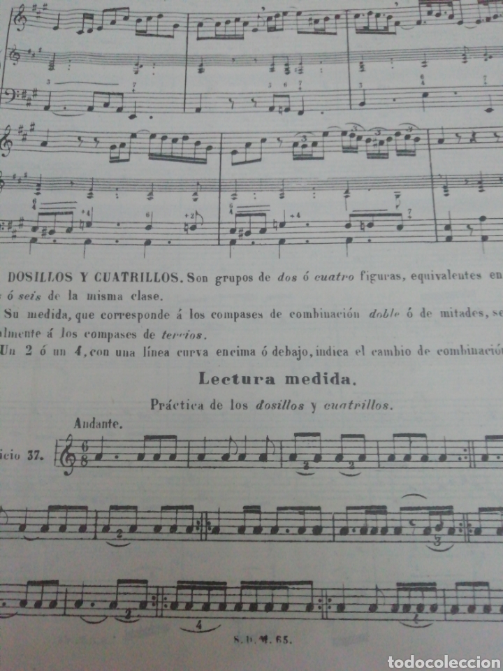 Libros antiguos: LIBRO DE EJERCICIOS DE MUSICA - SEGUNDA PARTE- - Foto 5