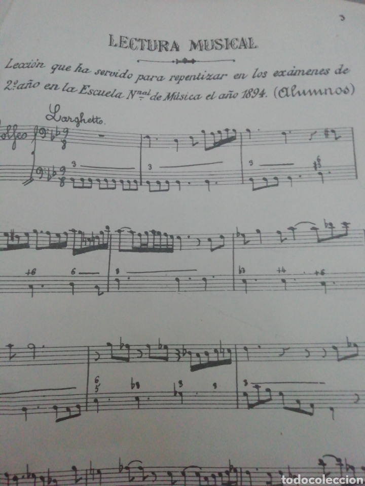 Libros antiguos: LIBRO DE EJERCICIOS DE MUSICA - SEGUNDA PARTE- - Foto 6