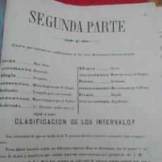 Libros antiguos: LIBRO DE EJERCICIOS DE MUSICA - SEGUNDA PARTE-