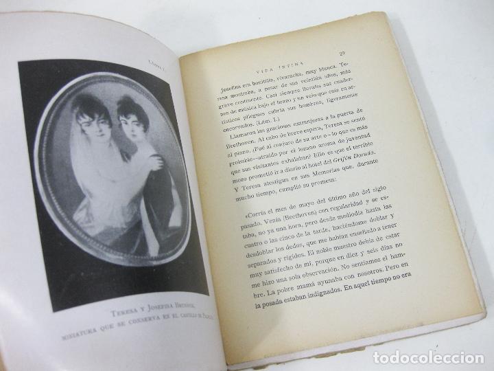Libros antiguos: VIDA &Iacute;NTIMA DE BETHOVEN. ANDRE DE HEVESY - Foto 3