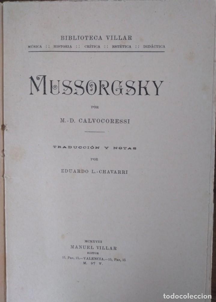 Libros antiguos: MUSSORGSKY - Foto 2