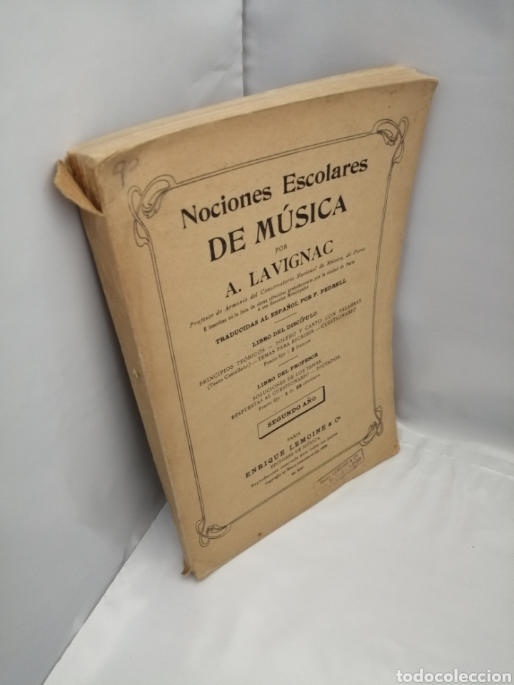 Libros antiguos: NOCIONES ESCOLARES DE MÚSICA, SEGUNDO AÑO (EDICIÓN 1908) - Foto 8 - 275456998