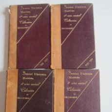 Libros antiguos: SOCIEDAD FILARMONICA MADRILEÑA. COLECCION DE PROGRAMAS. 1901/1902, 1903/1904 ,1904/1905, 1905/1906