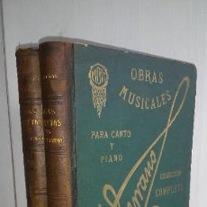 Libros antiguos: COLECCION COMPLETA DE LAS OBRAS MUSICALES DEL MAESTRO D.JOSE SERRANO - AÑO 1912.. Lote 322747978