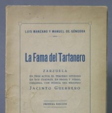 Libros antiguos: 1932.- LA FAMA DEL TARTANERO. LUIS MANZANO. MANUEL DE GONGORA. DEDICATORIA AUTOGRAFA POR LUIS MANZAN. Lote 346072813