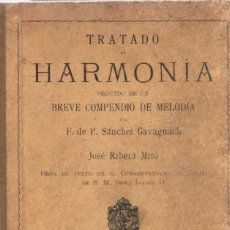 Libros antiguos: TRATADO DE HARMONÍA, SEGUIDO DE UN BREVE COMPENDIO DE MELODÍA - GAVAGNACH, RAFAEL GUARDIA 1898. Lote 346151253