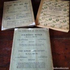 Libros antiguos: WINNIE THE POOH. PARTITURAS EDITADAS EN TORNO A 1927 PARA DAR MÚSICA A WINNIE THE POOH