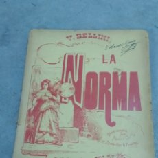 Libros antiguos: LA NORMA - V. BELLINI - ED. RICORDI A. ROMERO - OPERA COMPLETA PARA PIANO Y CANTO. Lote 355778395