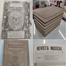 Libros antiguos: REVISTA MUSICAL BILBAO 1909-1913 IGNACIO OLABARRI EDICIÓN FACSÍMIL 6 VOLS OBRA COMPLETA PAIS VASCO