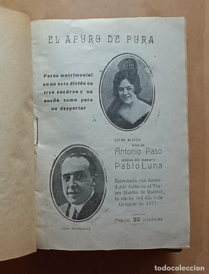 Libros antiguos: ARGUMENTOS Y CANTABLES (1908 &ndash; 1918) - Foto 8