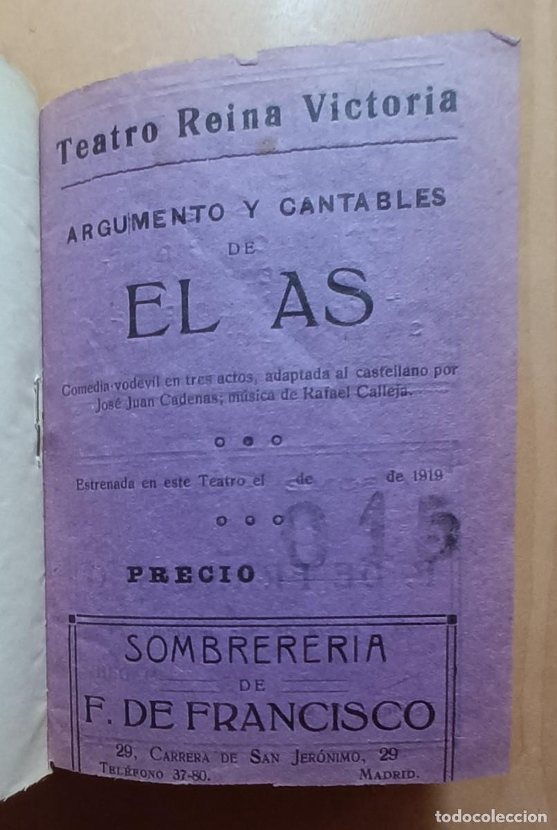 Libros antiguos: ARGUMENTOS Y CANTABLES (1908 &ndash; 1918) - Foto 10