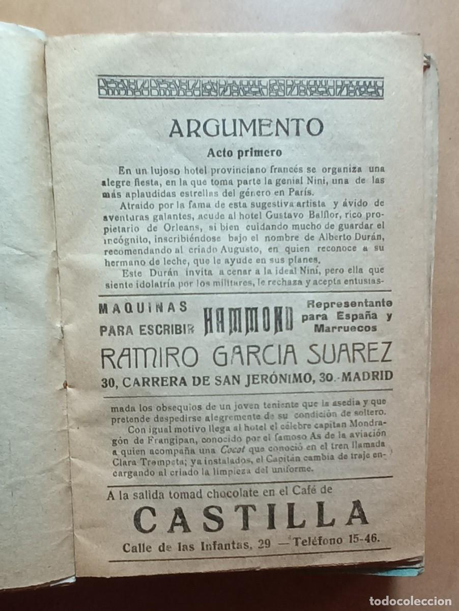 Libros antiguos: ARGUMENTOS Y CANTABLES (1908 &ndash; 1918) - Foto 13
