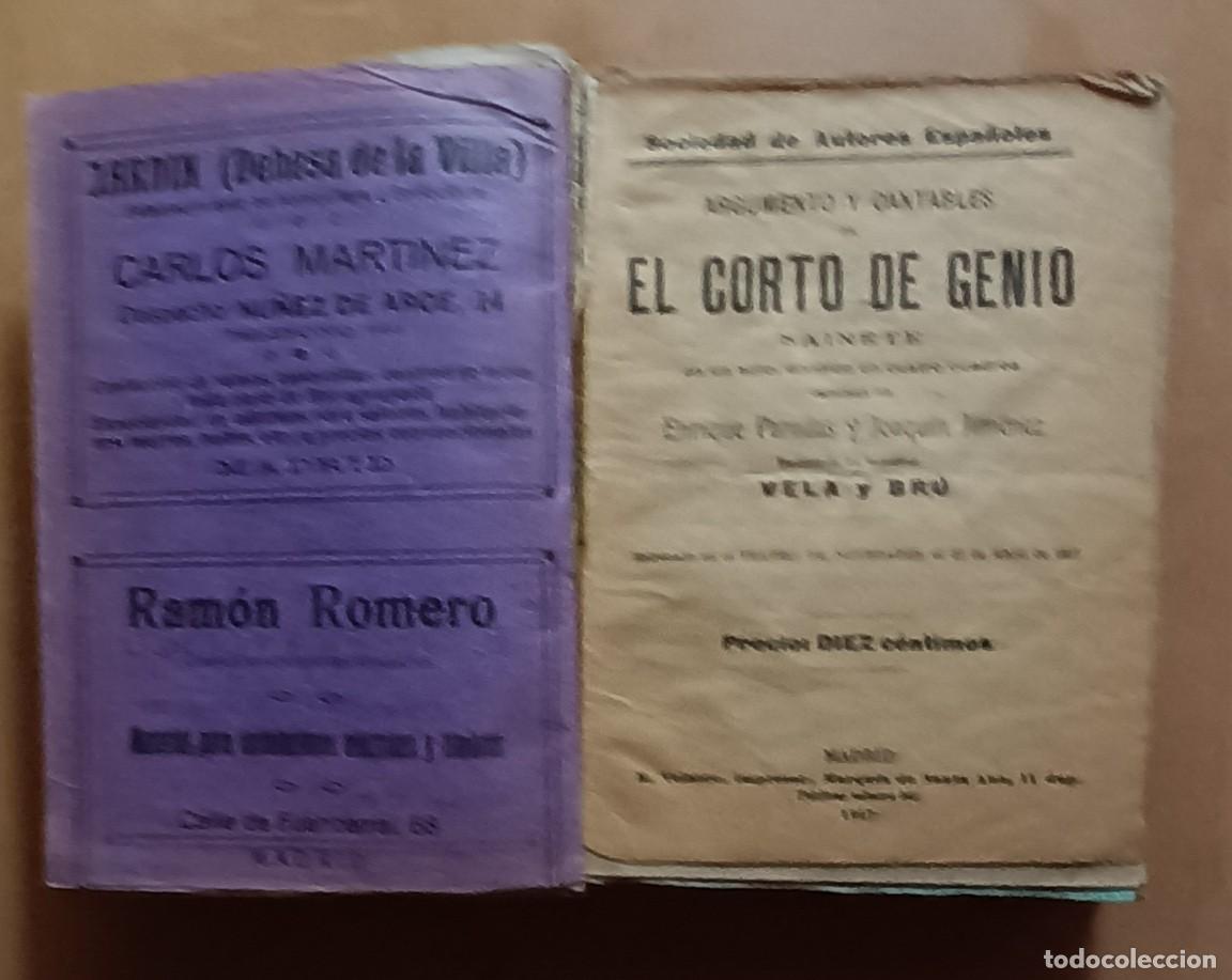 Libros antiguos: ARGUMENTOS Y CANTABLES (1908 &ndash; 1918) - Foto 15