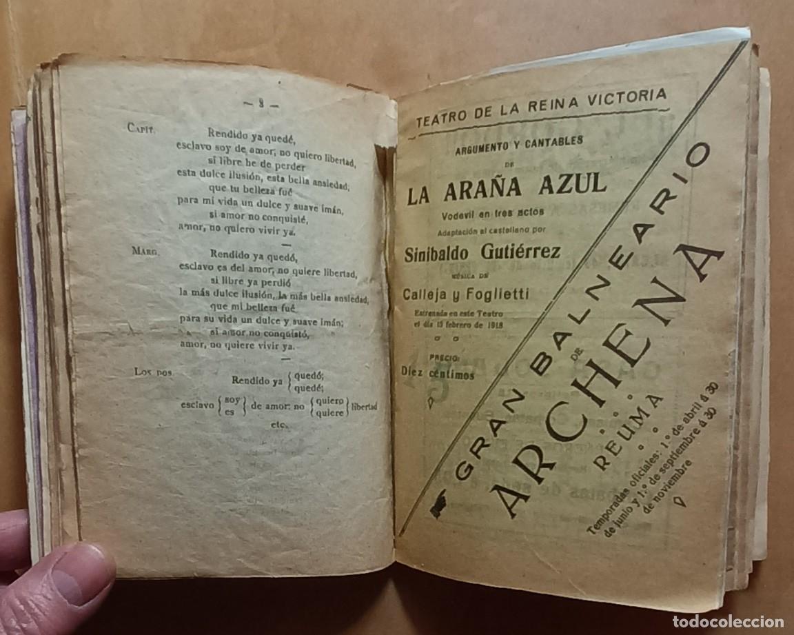 Libros antiguos: ARGUMENTOS Y CANTABLES (1908 &ndash; 1918) - Foto 18