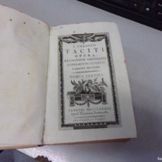 Libros antiguos: C CORNELII TACTI OPERA RECOGNOVIT EMENDAVIT , GABRIEL BROTIER , TOMUS TERTIUS , VENETTIS 1783. Lote 381836044