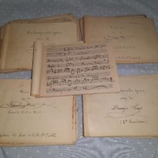 Libros antiguos: CLASES DE MUSICA MANUSCRITAS ORIGINALES DEL CONSERVATORIO DEL LICEO - AÑOS 1908-1912.. Lote 401475039