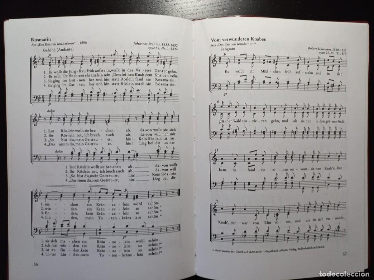 Libros antiguos: Chorbuch Romantik (Libro de Canciones Rom&aacute;nticas) - Foto 2