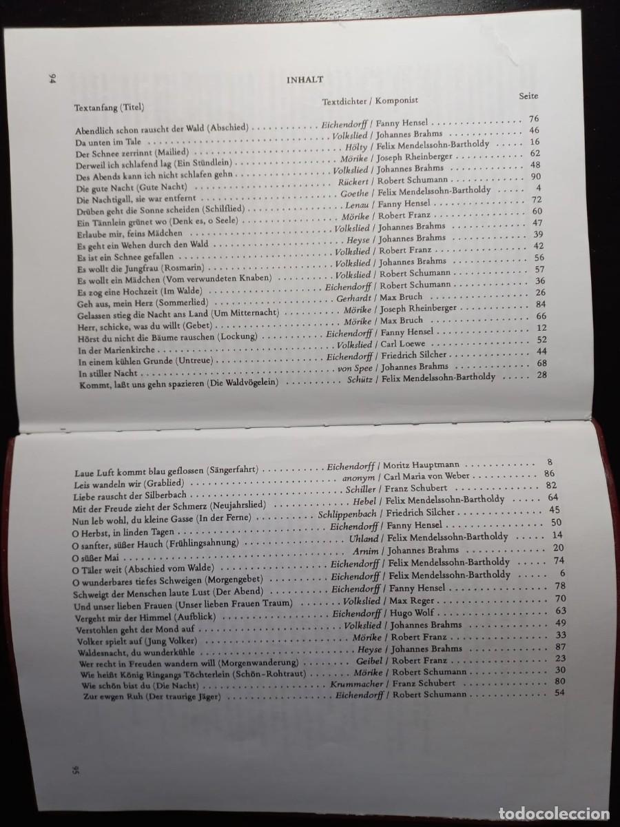 Libros antiguos: Chorbuch Romantik (Libro de Canciones Rom&aacute;nticas) - Foto 3