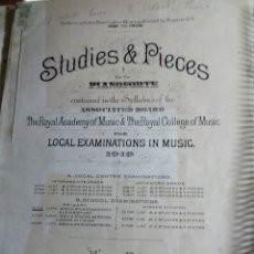 Libros antiguos: ANTIGUA PARTITURA 1891 AL 1909 STUDIES & PIECES FOR THE PIANOFORTE