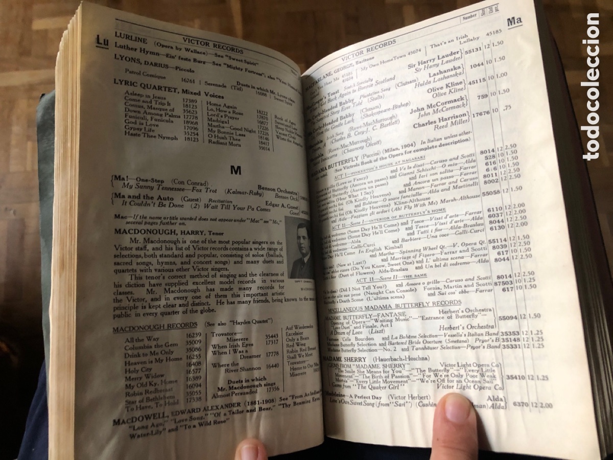 Libros antiguos: Victor Records. 1925. Cat&aacute;logo de discos. - Foto 3