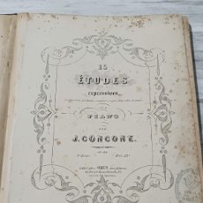 Libros antiguos: ESTUDIOS PARA PIANO DE GIUSEPPE CONCONE (RARO, MEDIADOS DE SIGLO XIX) - 3 OBRAS EN UN TOMO