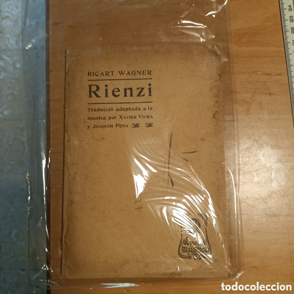 Libros antiguos: Rienzi de Richard Wagner (Libreto) - Foto 1