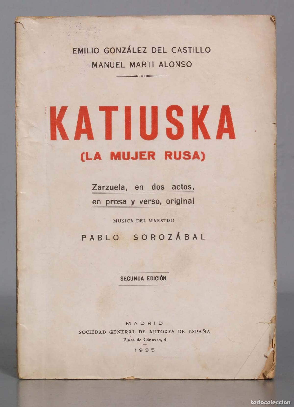 Libros antiguos: KATIUSKA (LA MUJER RUSA) - Foto 1