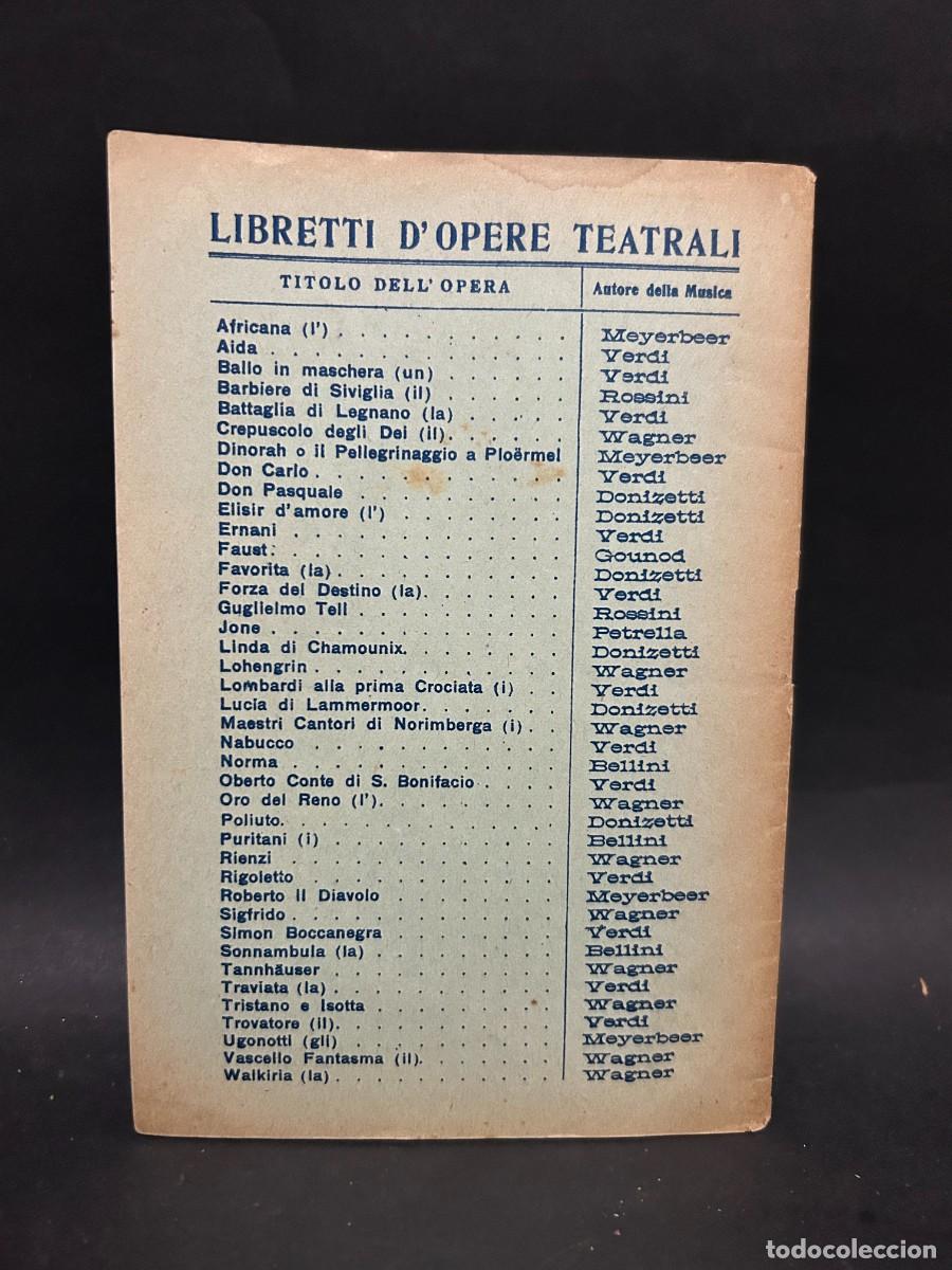 Libros antiguos: G. VERDI - AIDA - PROGRAMA DE OPERA - Foto 3