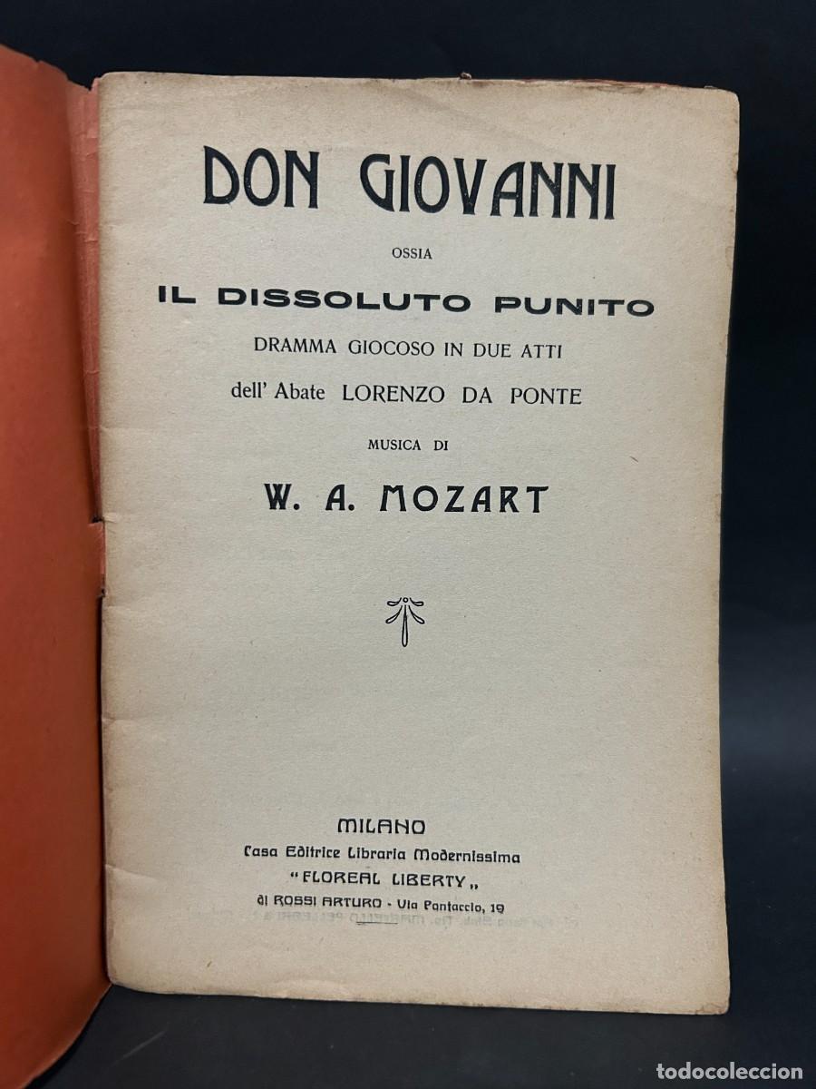 Libros antiguos: W. A MOZART - DON GIOVANNI - PROGRAMA DE OPERA - Foto 2
