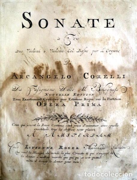 Libros antiguos: CORELLI. (Arcangelo) - SONATE A TRE [+ SONATE DA CAMERA A TRE] - Foto 1