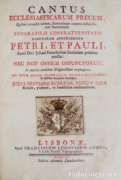 Libros antiguos: CANTUS ECCLESIASTICARUM PRECUM, - Foto 1