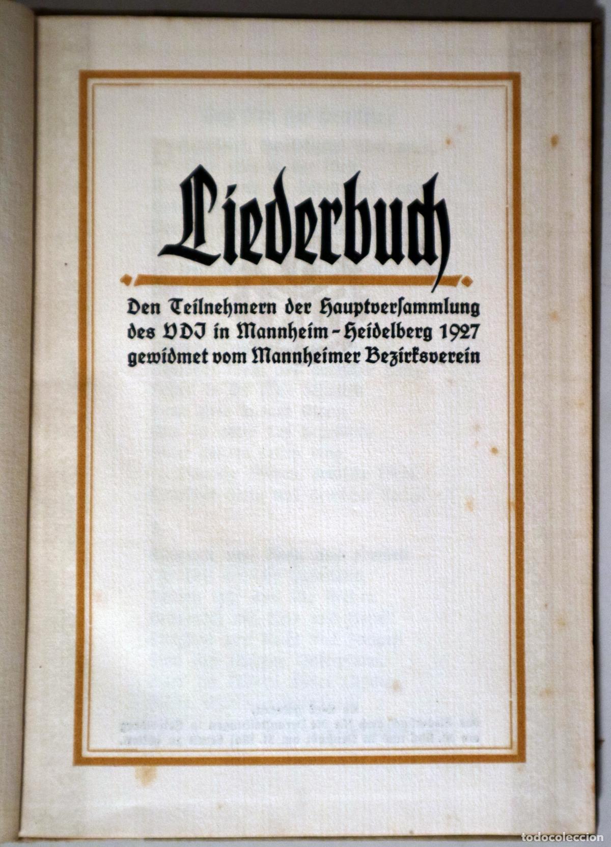Libros antiguos: LIEDERBUCH - Berlin 1927 - Foto 2