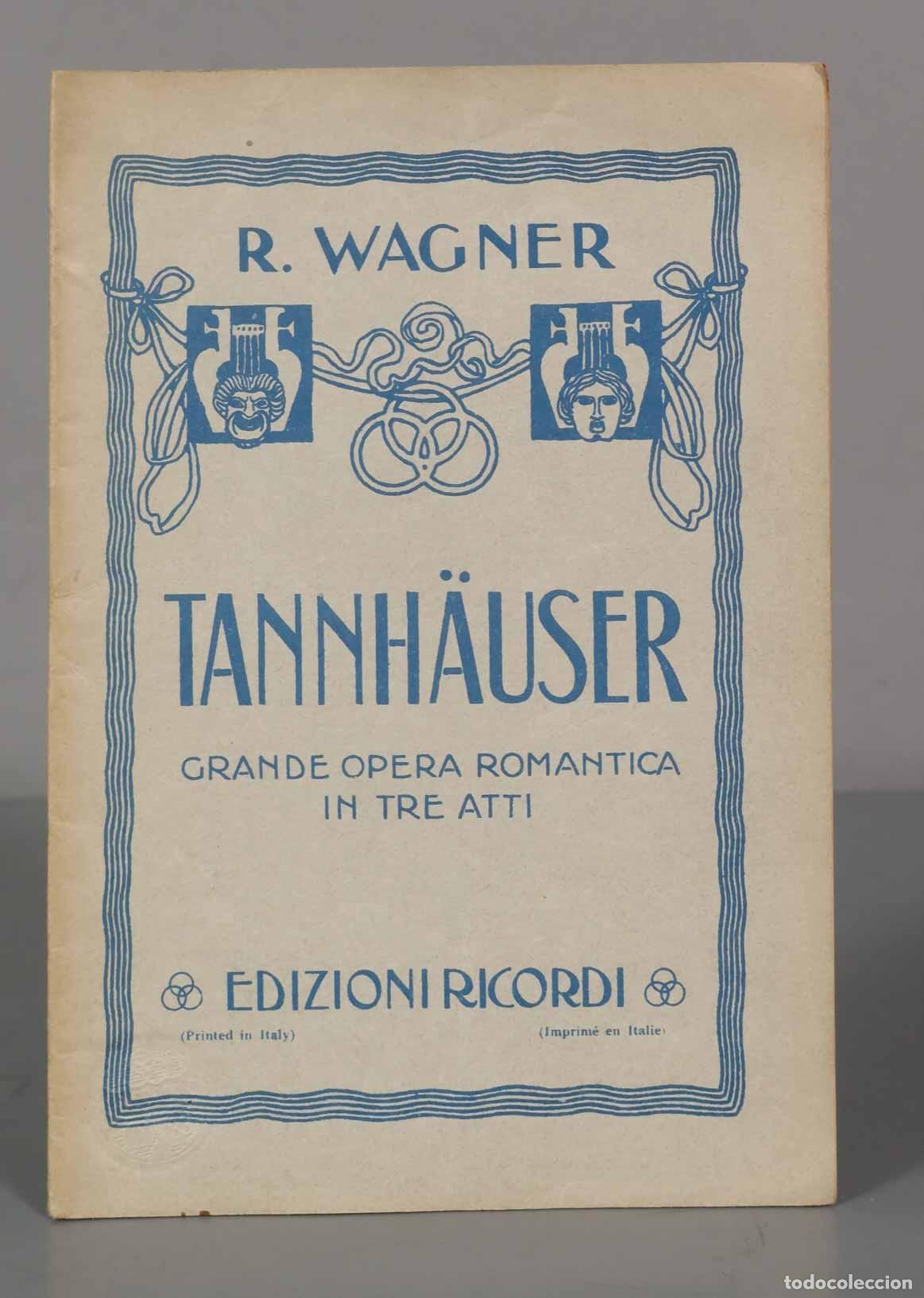 Libros antiguos: Tannhauser Wagner, R. - Foto 1