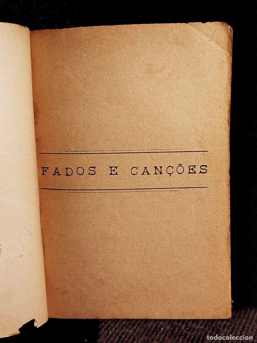Libros antiguos: Fados e can&ccedil;oes. Letras de canciones. - Foto 2