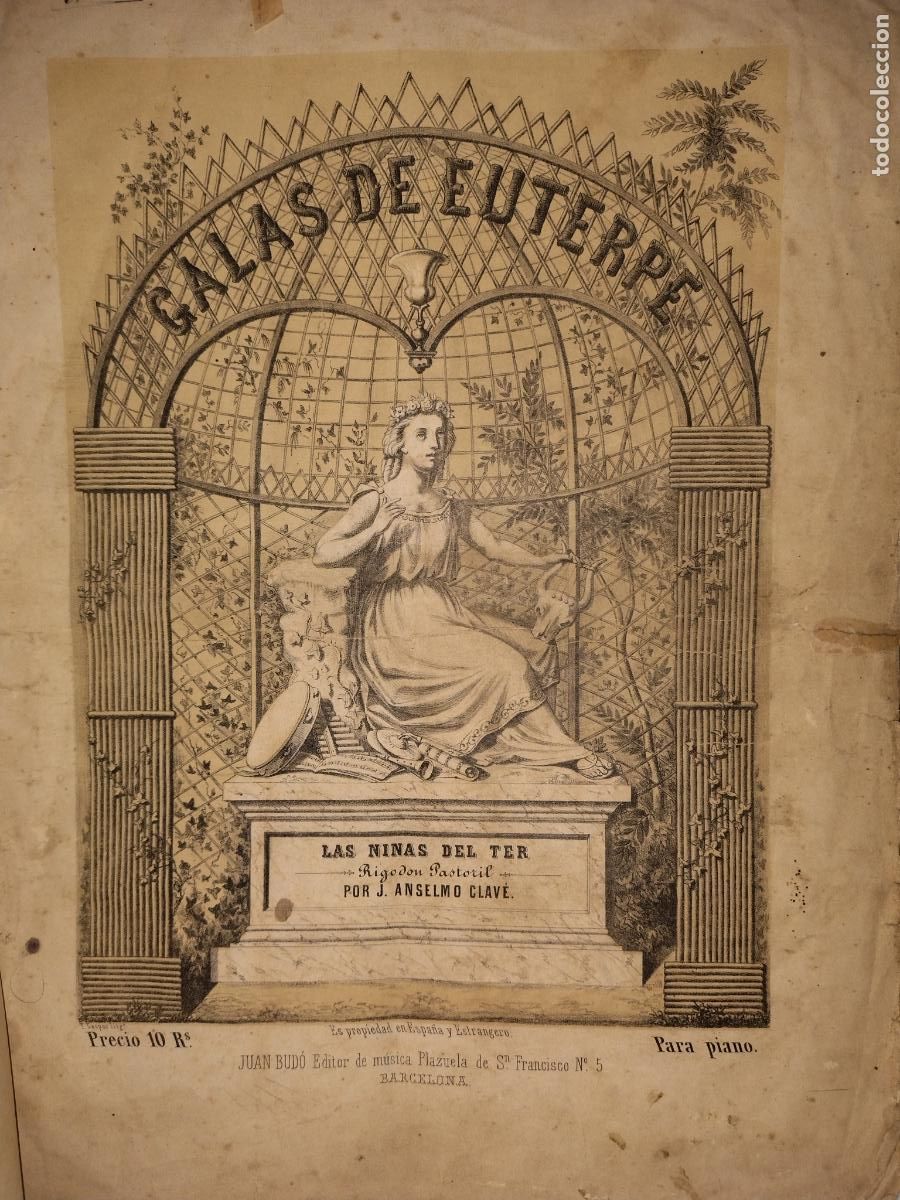 Antiquarische B&uuml;cher: GALAS DE EUTERPE - A&Ntilde;O 1864 - J.ANSELMO CLAVE.