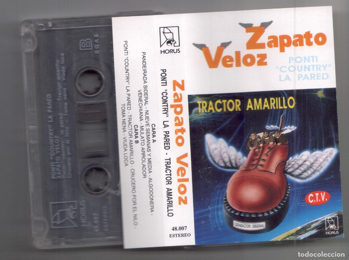 Libros antiguos: Cassette: Zapato Veloz: Tractor amarillo