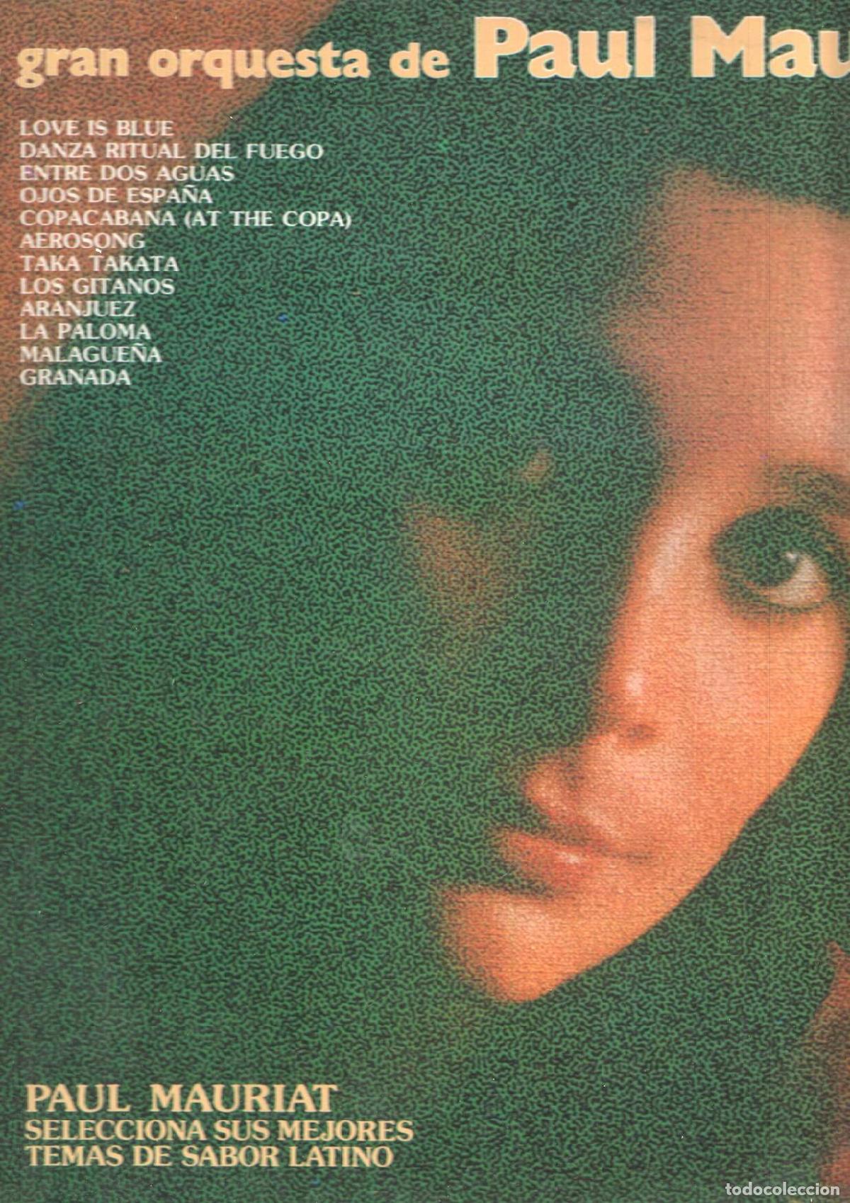 Livros antigos: LP: Sabor Latino - La Gran Oquesta de Paul Mauriat. Love is blue, Danza Ritual del Fuego