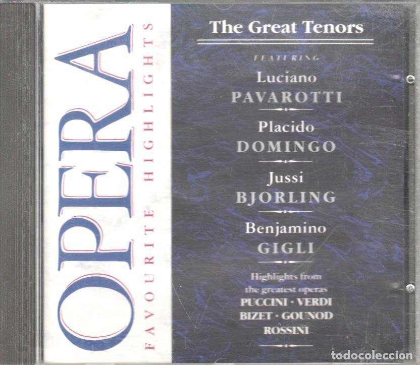 Old books: CD Musica: Opera favourite Highlights - The grat tenors - Varios