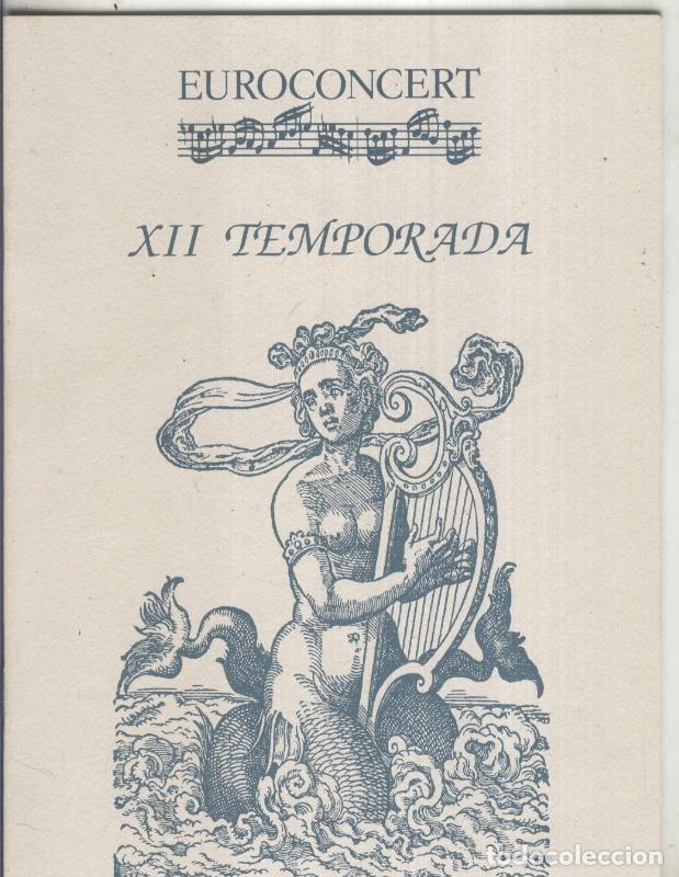 Livres anciens: Euroconcert XII Temporada: Concert 6 - Varios