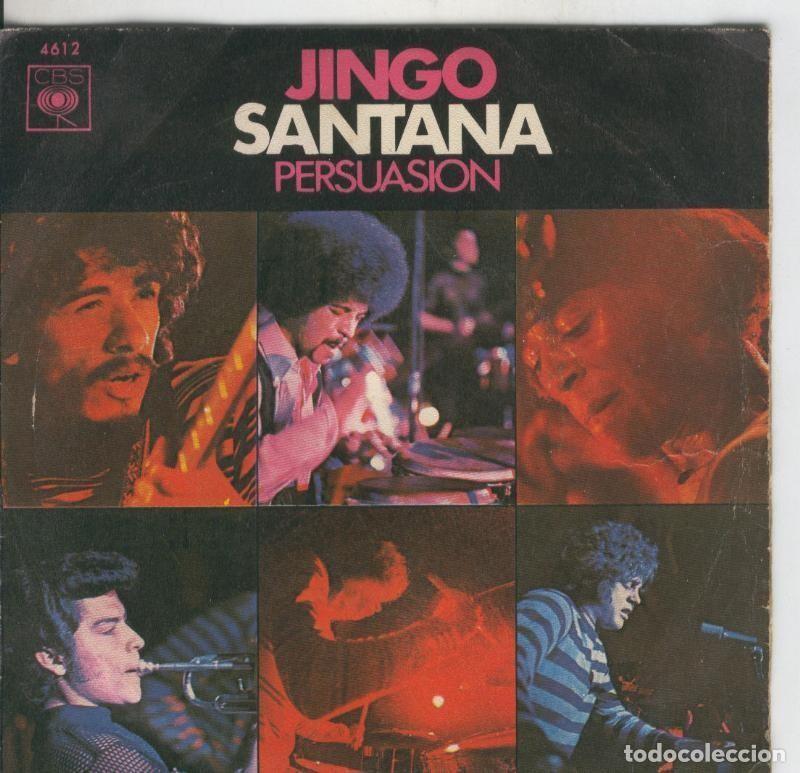 Antiquarische B&uuml;cher: Disco de 45 r.p.m: Santana: Jingo y Persuasion - Varios